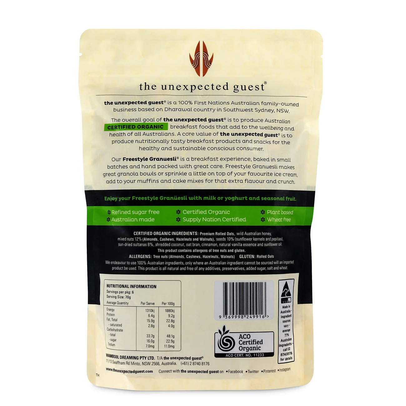 Freestyle Granuesli 400g BULK- BUY 3 GET 1 FREE- Australian Bush Honey Toasted Granola- Certified Organic - Image 4