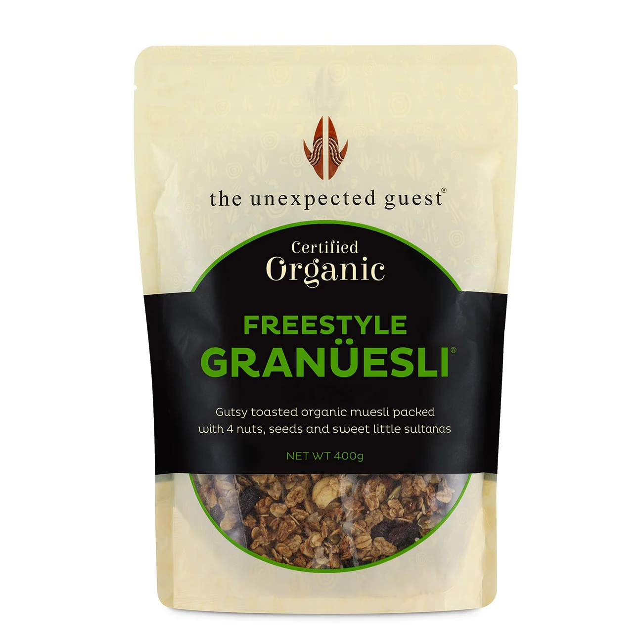 Freestyle Granuesli 400g BULK- BUY 3 GET 1 FREE- Australian Bush Honey Toasted Granola- Certified Organic