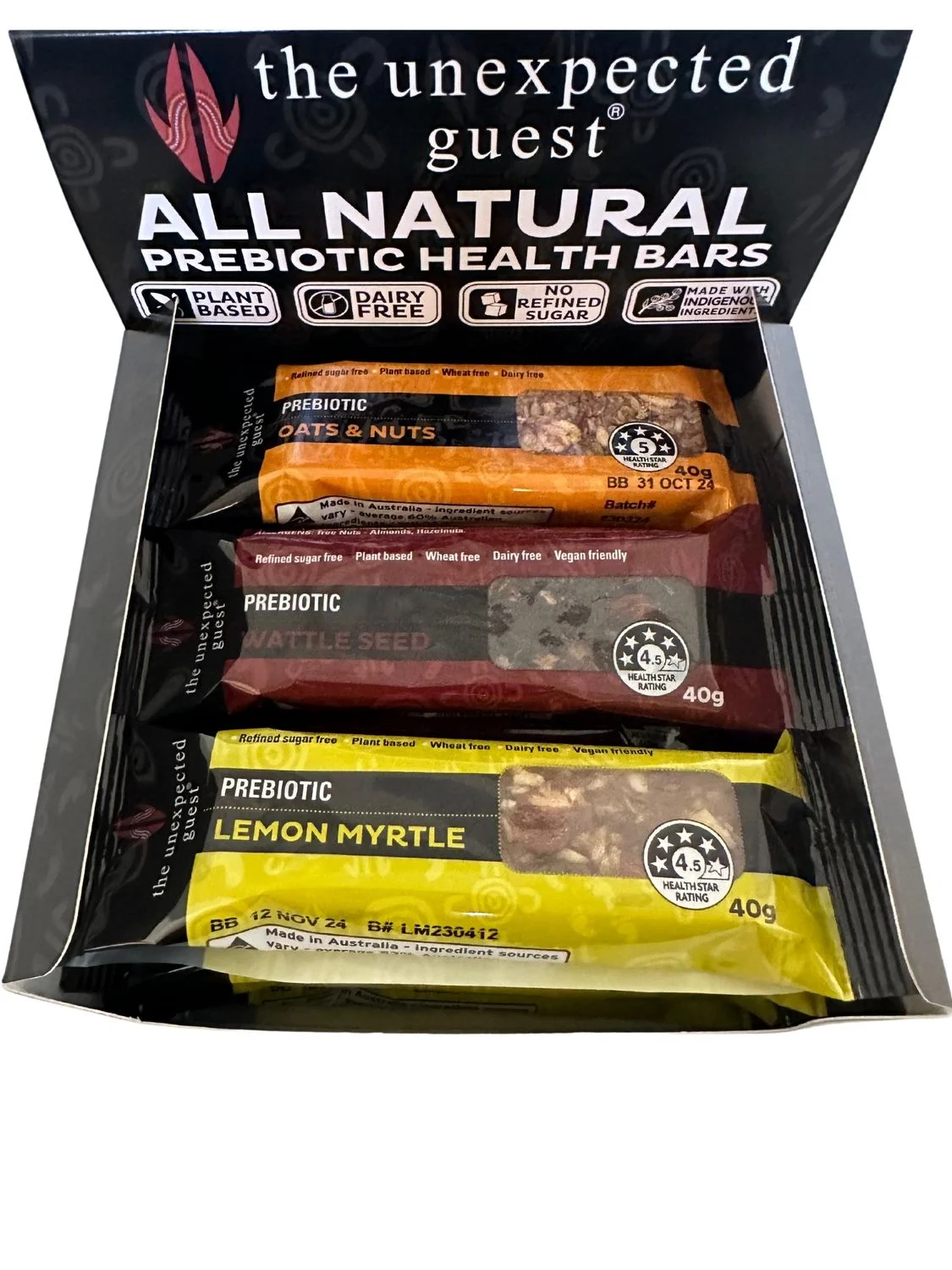Mixed Box -12 x Prebiotic Health Bars-Naturally Good
